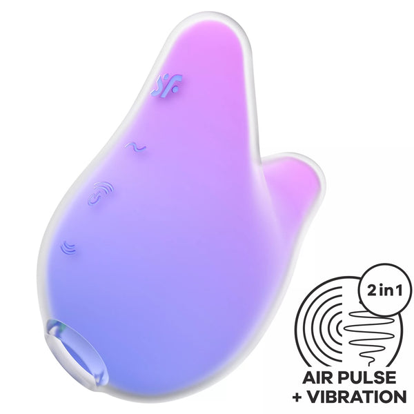 Mermaid Vibes Double Air-Pulse Vibrator - Lila-Pink