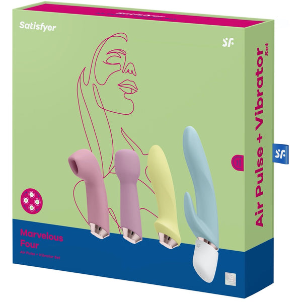 Marvelous Four Air Pulse + Vibrator Set