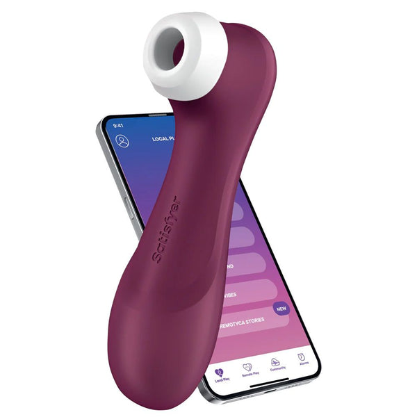 Pro 2 Generation 3 Connect App Liquid Air Technology Double Air Pulse Vibrator - Red