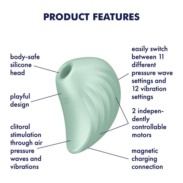 Pearl Diver Air Pulse Stimulator + Vibration