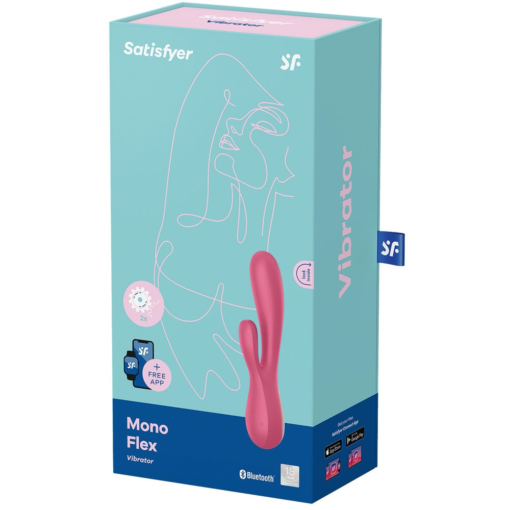 Mono Flex Connect App Vibrator - Red