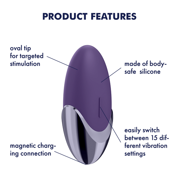 Purple Pleasure Lay-On Vibrator