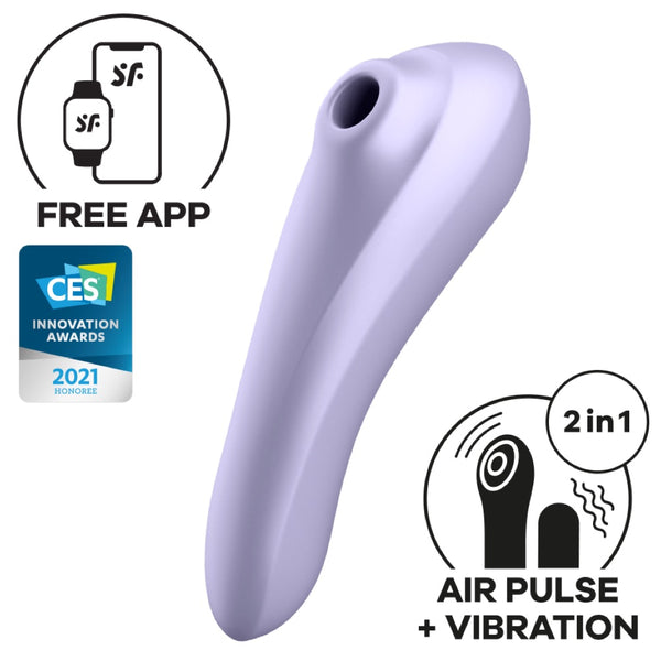 Dual Pleasure Connect App Air Pulse Vibrator