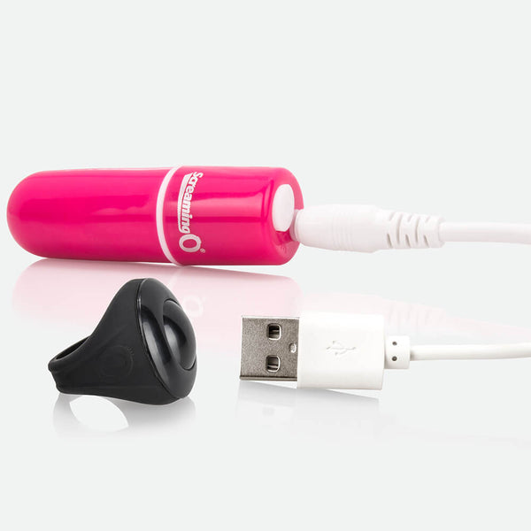 Screaming O Charged Vooom Remote Control Rechargeable Bullet Vibe (4 Colours Available) - Extreme Toyz Singapore - https://extremetoyz.com.sg - Sex Toys and Lingerie Online Store - Bondage Gear / Vibrators / Electrosex Toys / Wireless Remote Control Vibes / Sexy Lingerie and Role Play / BDSM / Dungeon Furnitures / Dildos and Strap Ons  / Anal and Prostate Massagers / Anal Douche and Cleaning Aide / Delay Sprays and Gels / Lubricants and more...