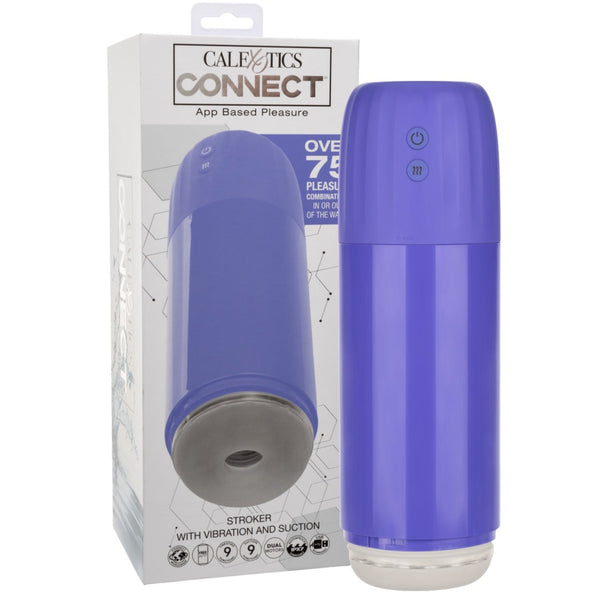 Connect Rechargeable App-Controlled Stroker with Vibration & Suction