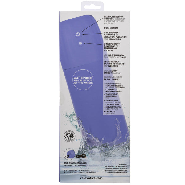 Connect Rechargeable App-Controlled Stroker with Vibration & Suction