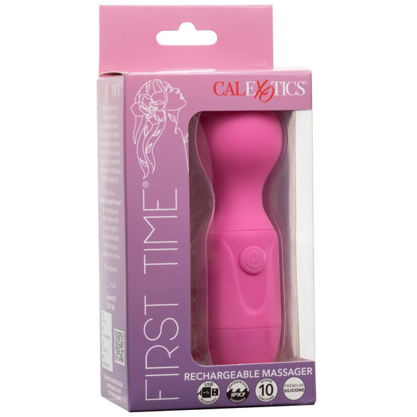 CalExotics First Time Rechargeable Wand Massager - Pink - Extreme Toyz Singapore - https://extremetoyz.com.sg - Sex Toys and Lingerie Online Store - Bondage Gear / Vibrators / Electrosex Toys / Wireless Remote Control Vibes / Sexy Lingerie and Role Play / BDSM / Dungeon Furnitures / Dildos and Strap Ons &nbsp;/ Anal and Prostate Massagers / Anal Douche and Cleaning Aide / Delay Sprays and Gels / Lubricants and more...