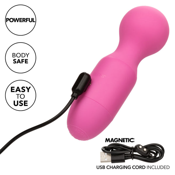 CalExotics First Time Rechargeable Wand Massager - Pink - Extreme Toyz Singapore - https://extremetoyz.com.sg - Sex Toys and Lingerie Online Store - Bondage Gear / Vibrators / Electrosex Toys / Wireless Remote Control Vibes / Sexy Lingerie and Role Play / BDSM / Dungeon Furnitures / Dildos and Strap Ons &nbsp;/ Anal and Prostate Massagers / Anal Douche and Cleaning Aide / Delay Sprays and Gels / Lubricants and more...