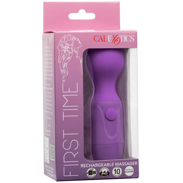 CalExotics First Time Rechargeable Wand Massager - Purple - Extreme Toyz Singapore - https://extremetoyz.com.sg - Sex Toys and Lingerie Online Store - Bondage Gear / Vibrators / Electrosex Toys / Wireless Remote Control Vibes / Sexy Lingerie and Role Play / BDSM / Dungeon Furnitures / Dildos and Strap Ons &nbsp;/ Anal and Prostate Massagers / Anal Douche and Cleaning Aide / Delay Sprays and Gels / Lubricants and more...