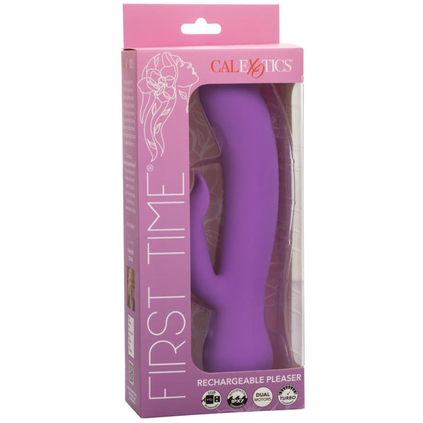 CalExotics First Time Rechargeable Pleaser Vibrator - Purple - Extreme Toyz Singapore - https://extremetoyz.com.sg - Sex Toys and Lingerie Online Store - Bondage Gear / Vibrators / Electrosex Toys / Wireless Remote Control Vibes / Sexy Lingerie and Role Play / BDSM / Dungeon Furnitures / Dildos and Strap Ons &nbsp;/ Anal and Prostate Massagers / Anal Douche and Cleaning Aide / Delay Sprays and Gels / Lubricants and more...