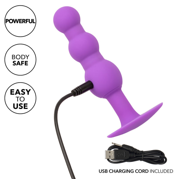 CalExotics First Time Rechargeable Triple Beaded Probe - Purple - Extreme Toyz Singapore - https://extremetoyz.com.sg - Sex Toys and Lingerie Online Store - Bondage Gear / Vibrators / Electrosex Toys / Wireless Remote Control Vibes / Sexy Lingerie and Role Play / BDSM / Dungeon Furnitures / Dildos and Strap Ons &nbsp;/ Anal and Prostate Massagers / Anal Douche and Cleaning Aide / Delay Sprays and Gels / Lubricants and more...