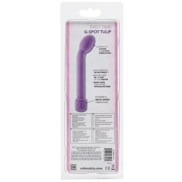 CalExotics First Time G-Spot Tulip Vibrator - Purple - Extreme Toyz Singapore - https://extremetoyz.com.sg - Sex Toys and Lingerie Online Store - Bondage Gear / Vibrators / Electrosex Toys / Wireless Remote Control Vibes / Sexy Lingerie and Role Play / BDSM / Dungeon Furnitures / Dildos and Strap Ons &nbsp;/ Anal and Prostate Massagers / Anal Douche and Cleaning Aide / Delay Sprays and Gels / Lubricants and more...