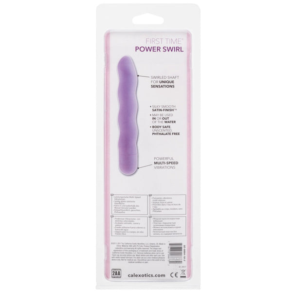 CalExotics First Time Power Swirl Vibrator - Purple - Extreme Toyz Singapore - https://extremetoyz.com.sg - Sex Toys and Lingerie Online Store - Bondage Gear / Vibrators / Electrosex Toys / Wireless Remote Control Vibes / Sexy Lingerie and Role Play / BDSM / Dungeon Furnitures / Dildos and Strap Ons &nbsp;/ Anal and Prostate Massagers / Anal Douche and Cleaning Aide / Delay Sprays and Gels / Lubricants and more...