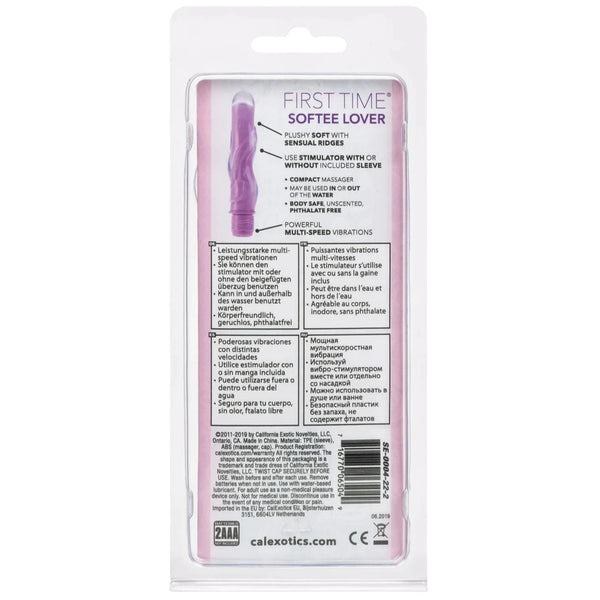First Time Softee Lover Vibrator - Purple