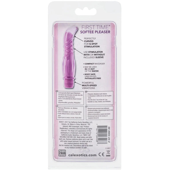 First Time Softee Pleaser Vibrator - Purple