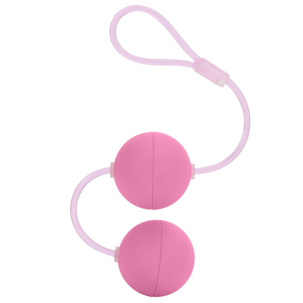 CalExotics First Time Love Balls Duo Lover Kegel Balls - Pink - Extreme Toyz Singapore - https://extremetoyz.com.sg - Sex Toys and Lingerie Online Store - Bondage Gear / Vibrators / Electrosex Toys / Wireless Remote Control Vibes / Sexy Lingerie and Role Play / BDSM / Dungeon Furnitures / Dildos and Strap Ons &nbsp;/ Anal and Prostate Massagers / Anal Douche and Cleaning Aide / Delay Sprays and Gels / Lubricants and more...