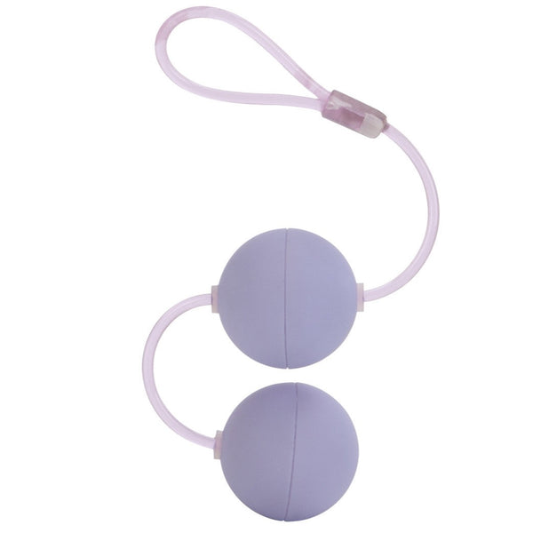CalExotics First Time Love Balls Duo Lover Kegel Balls - Purple - Extreme Toyz Singapore - https://extremetoyz.com.sg - Sex Toys and Lingerie Online Store - Bondage Gear / Vibrators / Electrosex Toys / Wireless Remote Control Vibes / Sexy Lingerie and Role Play / BDSM / Dungeon Furnitures / Dildos and Strap Ons &nbsp;/ Anal and Prostate Massagers / Anal Douche and Cleaning Aide / Delay Sprays and Gels / Lubricants and more...