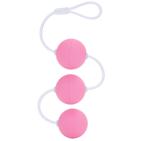 CalExotics First Time Love Balls Triple Kegel Balls - Pink - Extreme Toyz Singapore - https://extremetoyz.com.sg - Sex Toys and Lingerie Online Store - Bondage Gear / Vibrators / Electrosex Toys / Wireless Remote Control Vibes / Sexy Lingerie and Role Play / BDSM / Dungeon Furnitures / Dildos and Strap Ons &nbsp;/ Anal and Prostate Massagers / Anal Douche and Cleaning Aide / Delay Sprays and Gels / Lubricants and more...