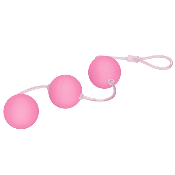 CalExotics First Time Love Balls Triple Kegel Balls - Pink - Extreme Toyz Singapore - https://extremetoyz.com.sg - Sex Toys and Lingerie Online Store - Bondage Gear / Vibrators / Electrosex Toys / Wireless Remote Control Vibes / Sexy Lingerie and Role Play / BDSM / Dungeon Furnitures / Dildos and Strap Ons &nbsp;/ Anal and Prostate Massagers / Anal Douche and Cleaning Aide / Delay Sprays and Gels / Lubricants and more...