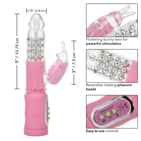 CalExotics First Time Jack Rabbit Vibrator - Pink - Extreme Toyz Singapore - https://extremetoyz.com.sg - Sex Toys and Lingerie Online Store - Bondage Gear / Vibrators / Electrosex Toys / Wireless Remote Control Vibes / Sexy Lingerie and Role Play / BDSM / Dungeon Furnitures / Dildos and Strap Ons &nbsp;/ Anal and Prostate Massagers / Anal Douche and Cleaning Aide / Delay Sprays and Gels / Lubricants and more...