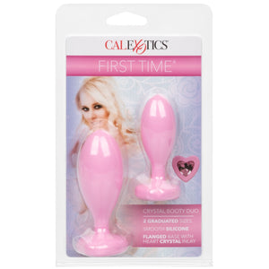 CalExotics First Time Crystal Booty Duo Anal Plug Set - Extreme Toyz Singapore - https://extremetoyz.com.sg - Sex Toys and Lingerie Online Store - Bondage Gear / Vibrators / Electrosex Toys / Wireless Remote Control Vibes / Sexy Lingerie and Role Play / BDSM / Dungeon Furnitures / Dildos and Strap Ons  / Anal and Prostate Massagers / Anal Douche and Cleaning Aide / Delay Sprays and Gels / Lubricants and more...