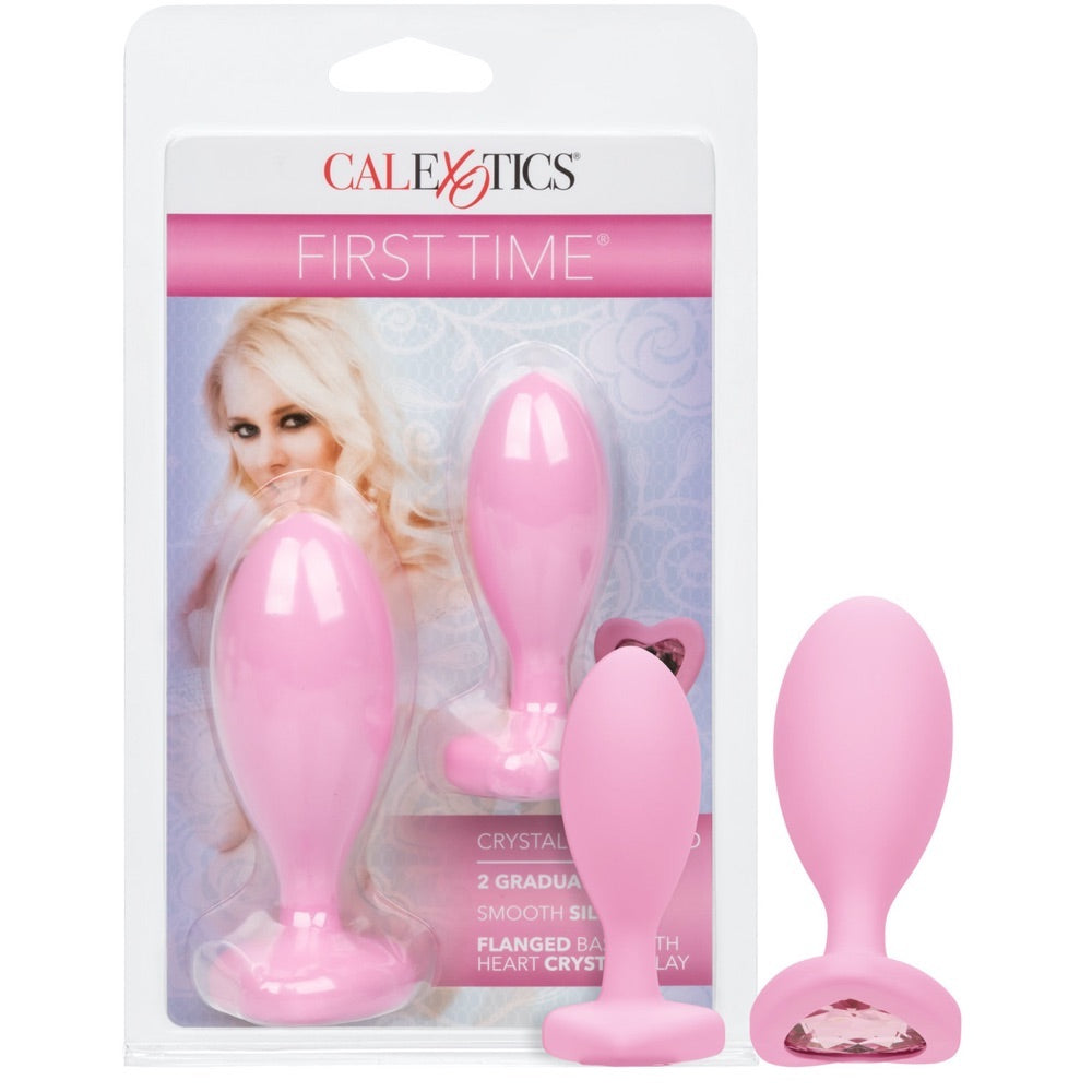 CalExotics First Time Crystal Booty Duo Anal Plug Set - Extreme Toyz Singapore - https://extremetoyz.com.sg - Sex Toys and Lingerie Online Store - Bondage Gear / Vibrators / Electrosex Toys / Wireless Remote Control Vibes / Sexy Lingerie and Role Play / BDSM / Dungeon Furnitures / Dildos and Strap Ons  / Anal and Prostate Massagers / Anal Douche and Cleaning Aide / Delay Sprays and Gels / Lubricants and more...