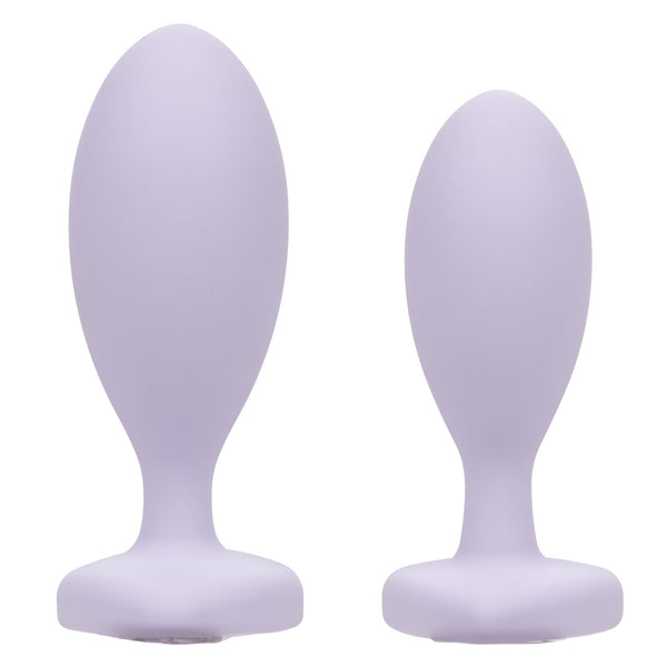 CalExotics First Time Crystal Booty Duo Anal Plug Set - Purple - Extreme Toyz Singapore - https://extremetoyz.com.sg - Sex Toys and Lingerie Online Store - Bondage Gear / Vibrators / Electrosex Toys / Wireless Remote Control Vibes / Sexy Lingerie and Role Play / BDSM / Dungeon Furnitures / Dildos and Strap Ons &nbsp;/ Anal and Prostate Massagers / Anal Douche and Cleaning Aide / Delay Sprays and Gels / Lubricants and more...