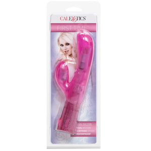 CalExotics First Time Dual Exciter Vibrator - Pink - Extreme Toyz Singapore - https://extremetoyz.com.sg - Sex Toys and Lingerie Online Store - Bondage Gear / Vibrators / Electrosex Toys / Wireless Remote Control Vibes / Sexy Lingerie and Role Play / BDSM / Dungeon Furnitures / Dildos and Strap Ons &nbsp;/ Anal and Prostate Massagers / Anal Douche and Cleaning Aide / Delay Sprays and Gels / Lubricants and more...