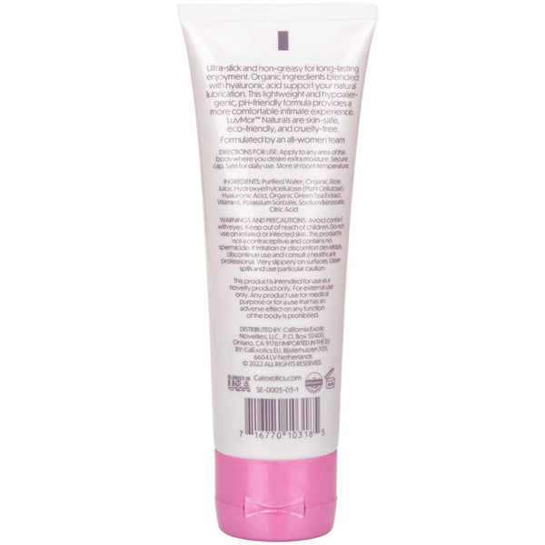 CalExotics LuvMor Naturals Water-Based Personal Lubricant 4 oz. - Extreme Toyz Singapore - https://extremetoyz.com.sg - Sex Toys and Lingerie Online Store - Bondage Gear / Vibrators / Electrosex Toys / Wireless Remote Control Vibes / Sexy Lingerie and Role Play / BDSM / Dungeon Furnitures / Dildos and Strap Ons &nbsp;/ Anal and Prostate Massagers / Anal Douche and Cleaning Aide / Delay Sprays and Gels / Lubricants and more...