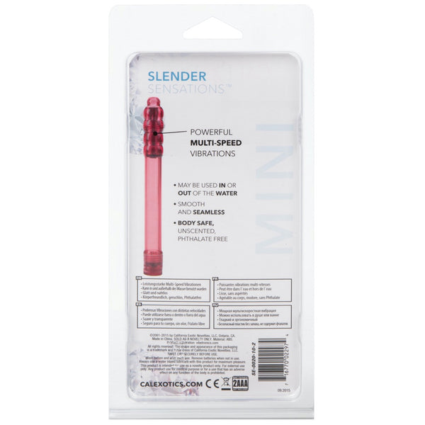 Hard Vibes Mini Slender Sensations Massager - Red