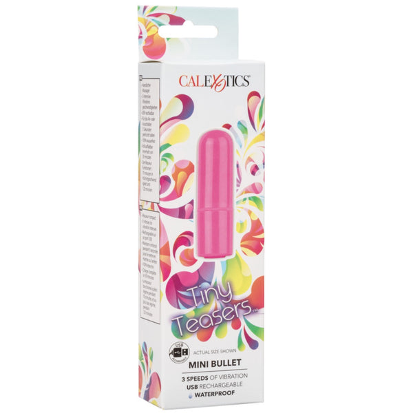 CalExotics Tiny Teasers Rechargeable Mini Bullet Vibrator - Extreme Toyz Singapore - https://extremetoyz.com.sg - Sex Toys and Lingerie Online Store - Bondage Gear / Vibrators / Electrosex Toys / Wireless Remote Control Vibes / Sexy Lingerie and Role Play / BDSM / Dungeon Furnitures / Dildos and Strap Ons &nbsp;/ Anal and Prostate Massagers / Anal Douche and Cleaning Aide / Delay Sprays and Gels / Lubricants and more...