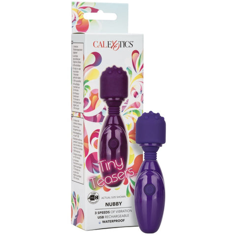 CalExotics Tiny Teasers Nubby Rechargeable Mini Wand Vibrator - Extreme Toyz Singapore - https://extremetoyz.com.sg - Sex Toys and Lingerie Online Store - Bondage Gear / Vibrators / Electrosex Toys / Wireless Remote Control Vibes / Sexy Lingerie and Role Play / BDSM / Dungeon Furnitures / Dildos and Strap Ons &nbsp;/ Anal and Prostate Massagers / Anal Douche and Cleaning Aide / Delay Sprays and Gels / Lubricants and more...