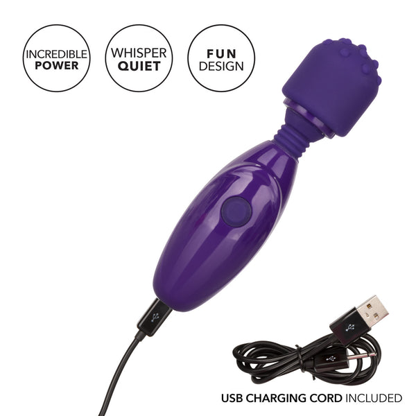 CalExotics Tiny Teasers Nubby Rechargeable Mini Wand Vibrator - Extreme Toyz Singapore - https://extremetoyz.com.sg - Sex Toys and Lingerie Online Store - Bondage Gear / Vibrators / Electrosex Toys / Wireless Remote Control Vibes / Sexy Lingerie and Role Play / BDSM / Dungeon Furnitures / Dildos and Strap Ons &nbsp;/ Anal and Prostate Massagers / Anal Douche and Cleaning Aide / Delay Sprays and Gels / Lubricants and more...