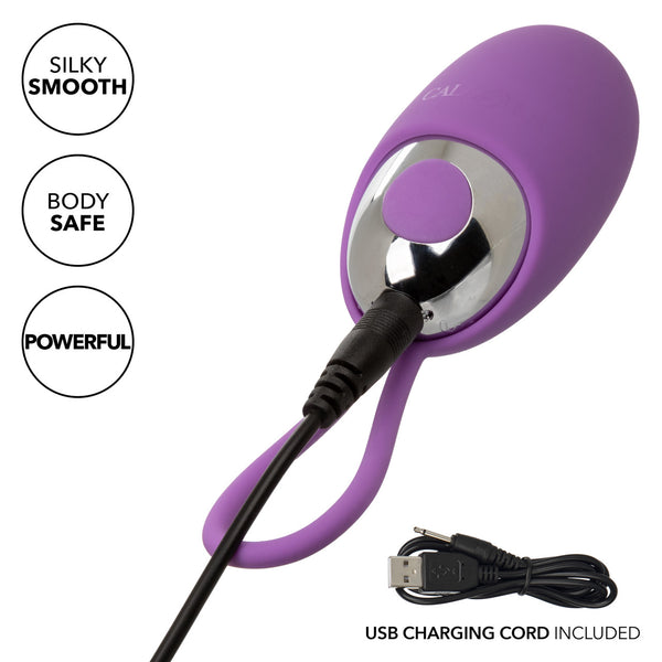 Turbo Buzz 10-Function Rechargeable Bullet with Removable Silicone Sleeve - Purple