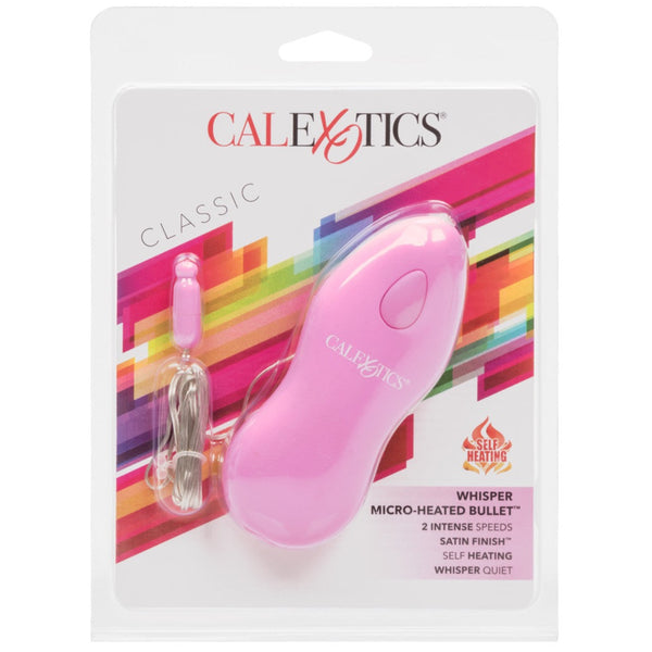 CalExotics Classic Whisper Micro-Heated Bullet Vibrator - Pink - Extreme Toyz Singapore - https://extremetoyz.com.sg - Sex Toys and Lingerie Online Store - Bondage Gear / Vibrators / Electrosex Toys / Wireless Remote Control Vibes / Sexy Lingerie and Role Play / BDSM / Dungeon Furnitures / Dildos and Strap Ons &nbsp;/ Anal and Prostate Massagers / Anal Douche and Cleaning Aide / Delay Sprays and Gels / Lubricants and more...