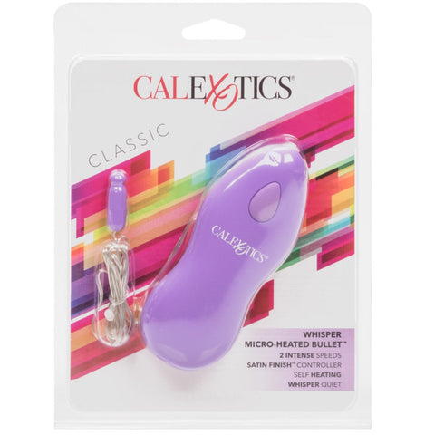 CalExotics Whisper Micro-Heated Bullet Vibrator - Purple - Extreme Toyz Singapore - https://extremetoyz.com.sg - Sex Toys and Lingerie Online Store - Bondage Gear / Vibrators / Electrosex Toys / Wireless Remote Control Vibes / Sexy Lingerie and Role Play / BDSM / Dungeon Furnitures / Dildos and Strap Ons &nbsp;/ Anal and Prostate Massagers / Anal Douche and Cleaning Aide / Delay Sprays and Gels / Lubricants and more...