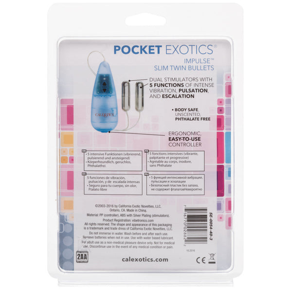 Pocket Exotics Impulse Slim Twin Bullets