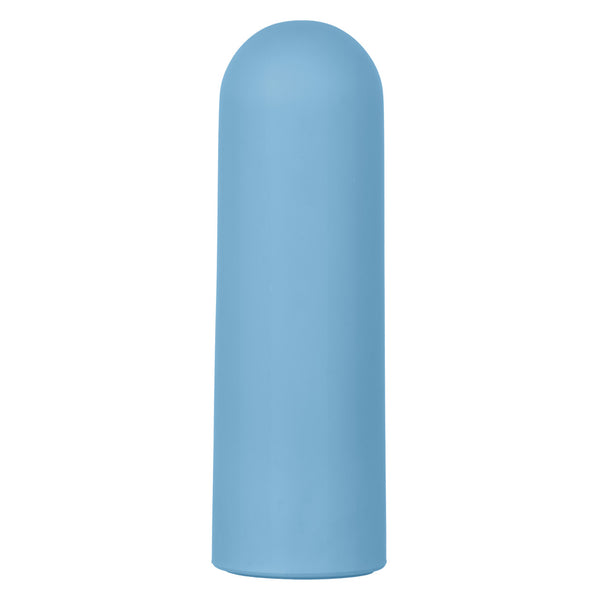 Turbo Buzz 10-Function Rechargeable Rounded Mini Bullet - Blue