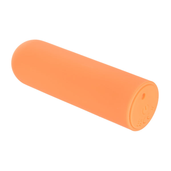 Turbo Buzz 10-Function Rechargeable Rounded Mini Bullet - Orange