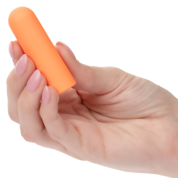 Turbo Buzz 10-Function Rechargeable Rounded Mini Bullet - Orange