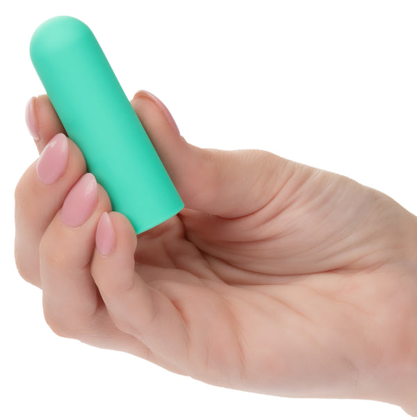 Turbo Buzz 10-Function Rechargeable Rounded Mini Bullet - Green