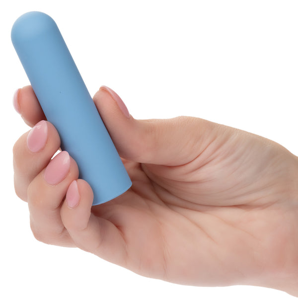 Turbo Buzz 10-Function Rechargeable Rounded Bullet - Blue