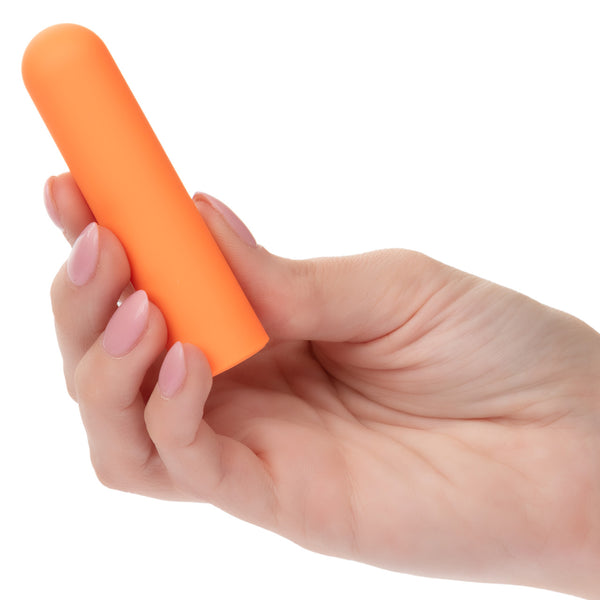 Turbo Buzz 10-Function Rechargeable Rounded Bullet - Orange