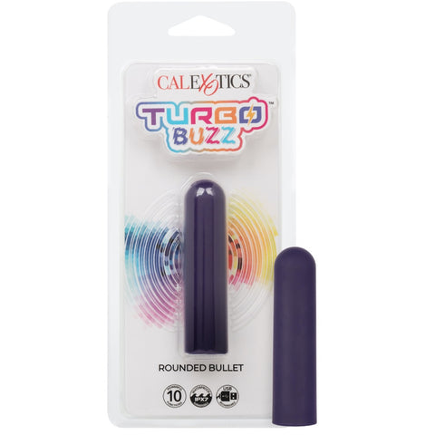 Turbo Buzz 10-Function Rechargeable Rounded Bullet - Purple