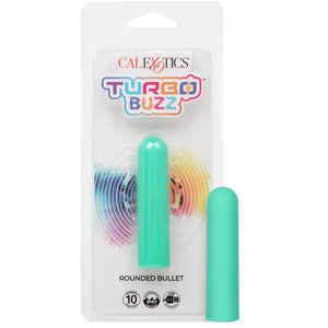 Turbo Buzz 10-Function Rechargeable Rounded Bullet - Green