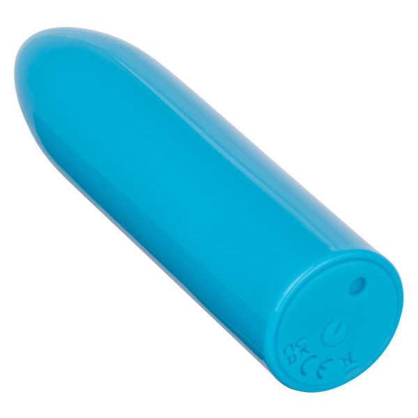 Turbo Buzz 10-Function Rechargeable Classic Mini Bullet - Blue