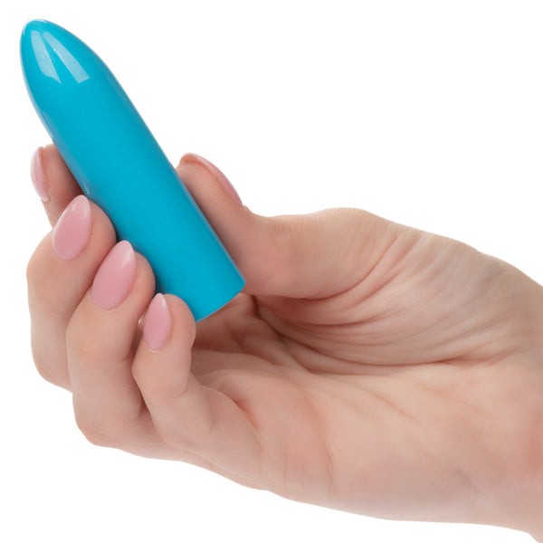 Turbo Buzz 10-Function Rechargeable Classic Mini Bullet - Blue