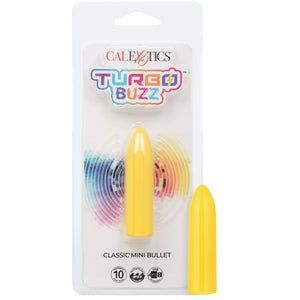 Turbo Buzz 10-Function Rechargeable Classic Mini Bullet - Yellow