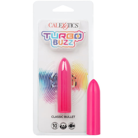 Turbo Buzz 10-Function Rechargeable Classic Bullet - Pink