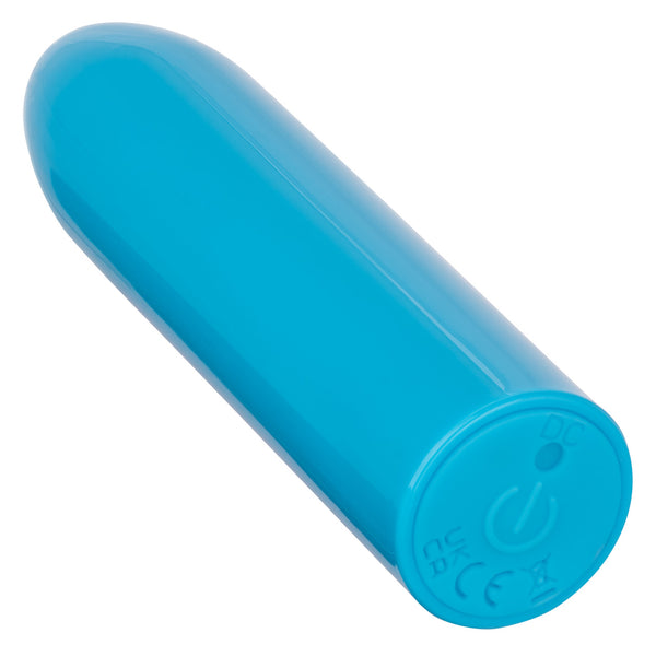 Turbo Buzz 10-Function Rechargeable Classic Bullet - Blue